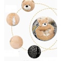 Pikkukuva 4 / 4: Karhunkokoinen Puoliavoin Lemmikkivuode Pehmeä Plussipehmuste Luistamaton Univuode Lemmikkieläimille-Perfet Khahi 46CM