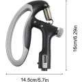 Miniatyrbillede 3 af 6: Håndgrebsforstærker 10-100kg Grip Strengthener Trainer - Justerbar Håndgrebsforstærker med rustfrit - Perfet