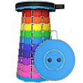 Pikkukuva 1 / 3: Päivitetty versio kokoontaitettava jakkara, teleskooppijakkara kaikkiin tarkoituksiin rainbow