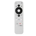 Ersättningsfjärrkontroll Kompatibel med MECOOL KM2 KM2 PLUS ONN android 4K UHD TV Box Bluetooth Röstfjärrkontroll-Perfekt White