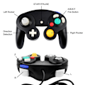 Miniatyrbilde 3 av 6: Kontroller for Gamecube Wii Wired, Joypad for Gamecube GC-spill - Perfet