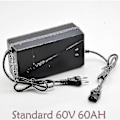 Miniatyrbillede 1 af 3: 48v 60v 72v 96v 50ah 60ah Intelligent oplader til blybatteri Kompatibel med elektriske trehjulede køretøjer, cykler, scootere, ATV Go Kart-Perfet Standard 60V60AH