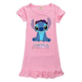 Miniatyrbilde 1 av 2: Søte Lilo & Stitch-trykte pysjamas for jenter, 7-14 år, kortsermet, Wear-Perfet Pink 9-10Years
