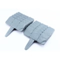 Miniatyrbillede 4 af 6: 10 stk Stone Effect Orange Garden Border Sammenklappelig Patchwork - Perfet gray