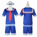 Miniatyrbilde 4 av 4: Stranger Things sesong 3 Scoop Ahoy Steve Harrington Cosplay Costume Halloween - Perfet man XXL