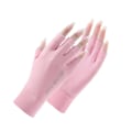 Miniatyrbillede 1 af 5: Fingerløse Solhandsker med UPF 50+ UV-Beskyttelse, til Kvinder - Fiskeri, Kørsel, Cykling, Vandreture - Perfekt Pink L