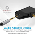 Miniatyrbillede 5 af 5: Bluetooth 5.3 Flyveplansadapter A2DP Transmitter til Aonic 40 50 Trådløse Støjreducerende - Perfekt