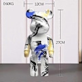 Pikkukuva 1 / 5: Bearbrick-patsas Karhu-patsaat ja -veistokset hahmot koristeet Pohjoismainen huoneen sisustus figuurit sisätilojen pääsiäiskoriste - Perfet High End Product F