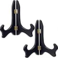 2-pack Svarta Träställ Display Ställ Tallrikshållare Stafflier (20 cm)(4-d-1)-Perfet