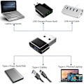 Miniatyrbild 5 av 5: USB Type-C hona adapter till USB 3.0 hane, USBC-kontakt till USBA, mobiltelefonadaptrar, omvandlare-Perfet B 3PCS