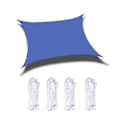 Miniatyrbillede 1 af 5: 2x5m Udendørs Have Solsejl 2m x 5m-Perfet Royal Blue
