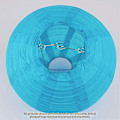 Miniatyrbilde 3 av 4: 12 stk Papirlykter Multifargede Dekorative Runde Papirlykter for Festivalfest Jubileum med 4 Størrelser - Perfekt Sky Blue