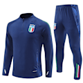 Miniatyrbilde 1 av 2: 2425 Ny Halv Glidelås Fotball Treningsdress Høst og Vinter Dress Voksen Barn Italia/Royal Blå - Perfekt Italy/royal blue 18