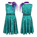 Miniatyrbild 2 av 5: Insidan Ut 2 Cosplay Kostym Party Maskerad Jumpsuit Bodysuit-Perfekt Disgust 170