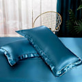 Miniatyrbild 5 av 5: Minglan Enfärgad sängkläder i sidenimitation, högkvalitativt satäng sänglinne påslakan örngott set i fyra delar - Perfet balilan 180x220cm 4pcs