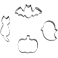 Miniatyrbilde 1 av 3: Mini Halloween Cookie Cutter Sett - 4 deler rustfritt stål - Perfet