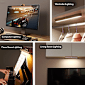 Miniatyrbillede 4 af 5: Genopladelig Badeværelsesspejl Lampe, USB Træ Skabslys Touch Dæmpbar Trådløs Badeværelseslys Spejllampe Neutral Hvid Natlampe - Perfekt