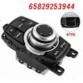 Miniatyrbild 3 av 5: 4PIN Media Controller Switch Joystick 65829253944 Kompatibel med 1/3/5 F10 F11 F30 F20 IDrive CIC Switch 925394-Perfet