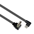 Miniatyrbillede 1 af 5: 90 Graders Vinklet USB 2.0 til Type C Fladt Kabel Datakabel til Telefoner og Bærbare Computere - Perfekt 0.2m AMDO CMLE