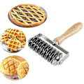 Miniatyrbillede 2 af 5: 2024 Ny Rustfri Stål Dejgitter Top Cookie Pie Pizza Brød Pastry Crust Roller Cutter - Perfekt