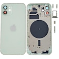 Miniatyrbilde 1 av 5: Kompatibel med iPhone 12 6.1 tommer Bak Batterideksel + Midtre Plate Ramme + Sideknapper Erstatning - Perfekt Style B