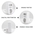 Miniatyrbilde 4 av 9: Strømmåler / Energimåler for strømmåling via stikkontakt - Perfet
