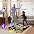 Miniatyrbilde 4 av 5: Dansematte, Dansespill Lekegave for Jenter og Gutter 3-12 år, Danseplate med Trådløs Bluetooth, 9 Utfordrende Spillmoduser - Perfekt Gold