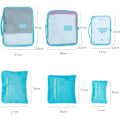 Pikkukuva 5 / 8: 6 Pack Suitcase Organizer -matkalaukut (vesimeloninpunainen) - Perfet watermlelon red