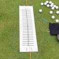 Miniatyrbillede 2 af 5: Golf Putter Putting Mat Træner Indendørs Putting Green Pad Udstyr Golf Slagning Sigte Linje Træning-Perfekt