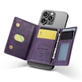 Miniatyrbilde 3 av 5: MAGKING K2 Stativ Magnetisk Kortholder Kompatibel med MagSafe RFID Mobil Lommebok - Perfekt Purple