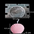 Miniatyrbild 2 av 5: Candle Making Form Plast Seashell Pilgrimsmussla Form Aromaterapi