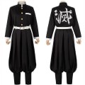 Miniatyrbillede 4 af 6: Dæmonlag Rengoku Kyoujurou Cosplay Party Kostume Outfits Halloween Party Anime og Presenter - Perfet Outfits with Wig S