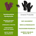 Miniatyrbillede 4 af 5: Termiske frysehandsker, varme vinterhandsker med vandafvisende belægning og touchscreen-funktion, Id-Perfet Purple S