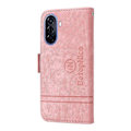 Pikkukuva 3 / 4: Huawei nova Y70 / Y70 Plus / Enjoy 50 BETOPNICE Kaksipuolinen solki nahkainen puhelinkotelo - Täydellinen Pink