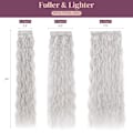 Miniatyrbillede 6 af 6: Clip In Hair Extensions. 6 stk Curly 24" lang syntetisk - Perfet