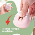 Miniatyrbilde 4 av 5: Elektrisk negleklipper for tånegler for voksne 2 i 1 Klipping og sliping - Perfekt white and grey