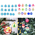 Pikkukuva 2 / 5: Joulukuusi Stencil Kirkas Tekstuuri Korroosionkestävä Lämpökestävä DIY Elintarvikelaatuinen Lumihiutale Kello Silikonimuotti Koti-Perfektiin E