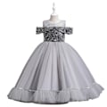 Miniatyrbillede 1 af 4: Kjole prinsessekjole balkjole rolleleg - Perfekt Grey 160