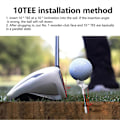 Miniatyrbillede 3 af 5: 10 stk. Golf Tees - Slidstærke, Bærbare, Skrå Indsæt, Reducerer Friktion, Professionelle, Øger Afstand, Kompakte 10 Grader - Perfekte