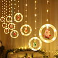 Miniatyrbild 1 av 6: Christmas String Lights, 9,8ft 120 LED Santa Claus String Lights, Vattentät koppar Twinkle Lights, USB driven hängande juldekoration - HARRY