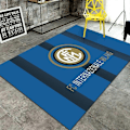 Miniatyrbillede 1 af 2: Retro Tæppe Fodboldklub Blødt Skridsikkert Meget Absorberende Tæppe Egnet til Studieværelse - Perfekt Inter 60x90cm