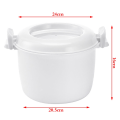 Miniatyrbillede 1 af 6: Mikroovn Riskoger Multifunktionel dampkoger Bento L - Perfet A2