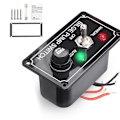 Miniatyrbillede 3 af 5: DC 12V Sikret Marine Bilgepumpe Kontaktspanel med LED-indikatorlys Manuel/Fra/Auto 3-vejs Toggle S-Perfet