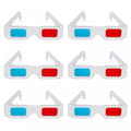 30 st 3D-glasögon Filmer Papper 3D-glasögon 3D-glasögon 3D-visningsglasögon Anaglyf 3D-glasögon