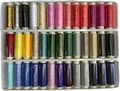 39 Blandade Färger 182 Meter Per Enhet Polyester Sytråd Spolset