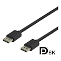 Pikkukuva 2 / 3: DELTACO DisplayPort-kaapeli, DP 1.4, 7680x4320 60Hz, 1,5m, musta