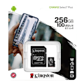 Miniatyrbillede 3 af 3: Kingston 256GB micSDXC Canvas Select Plus 100R A1 C10 Card + ADP