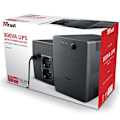 Pikkukuva 6 / 6: Trust Paxxon 800VA UPS 2st uttag Sch