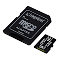 Miniatyrbillede 2 af 3: Kingston 64GB micSDXC Canvas Select Plus 100R A1 C10 3-pack + 1 ADP