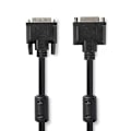 Pikkukuva 2 / 4: Nedis DVI-kaapeli | DVI-I 24+5-Pin Uros | DVI-I 24+5-Pin Naaras | 2560x1600 | Niklattu | 2.00 m | Suora | PVC | Musta | Muovipussi